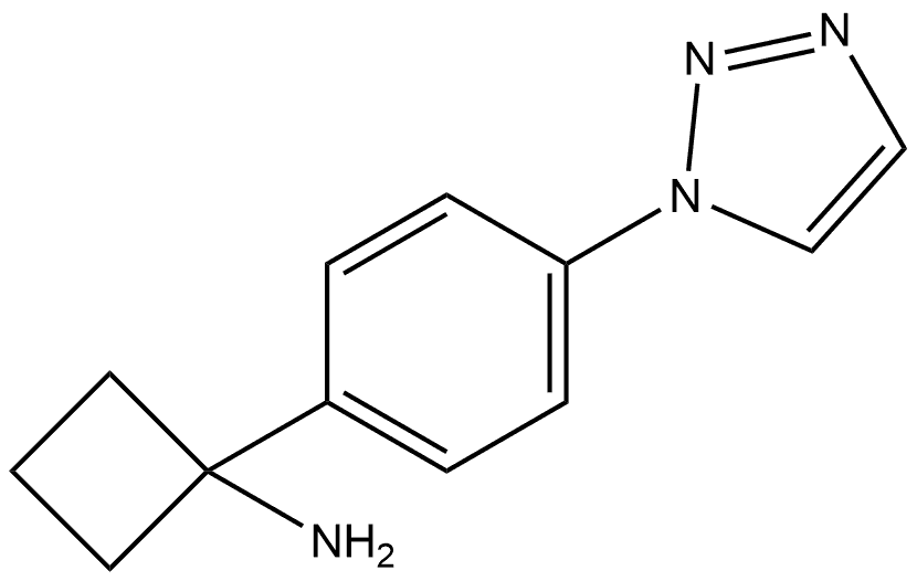 1-4-(1H-1,2,3-Triazol-1-yl)phenylcyclobutanamine Structure