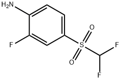 4-(difluoromethylsulphonyl)-2-fluoroaniline 구조식 이미지