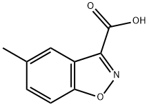 1,2-Benzisoxazole-3-carboxylic acid, 5-methyl- 구조식 이미지