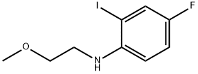 4-fluoro-2-iodo-N-(2-methoxyethyl)aniline 구조식 이미지