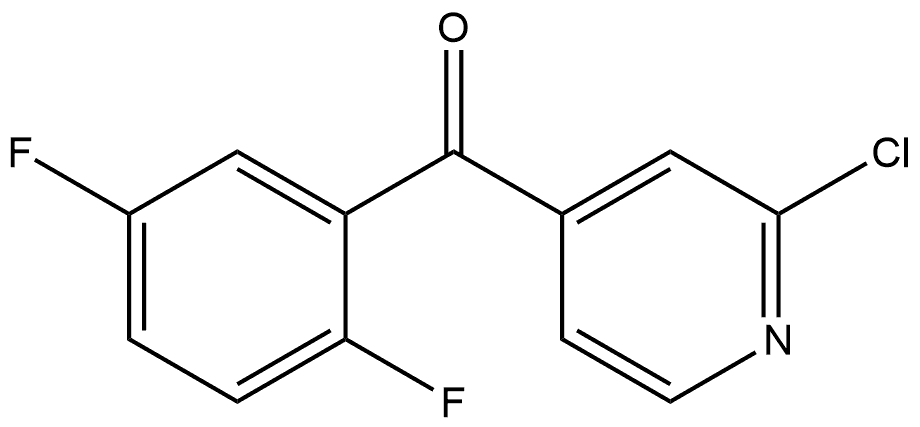 (2-Chloro-4-pyridinyl)(2,5-difluorophenyl)methanone Structure