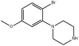 1-(2-bromo-5-methoxyphenyl)piperazine 구조식 이미지