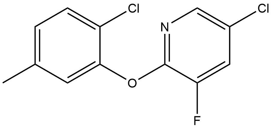 5-Chloro-2-(2-chloro-5-methylphenoxy)-3-fluoropyridine Structure