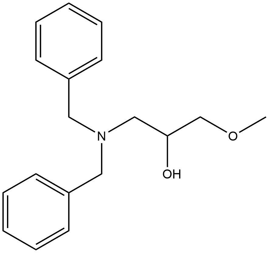 1-Dibenzylamino-3-methoxy-propan-2-ol Structure