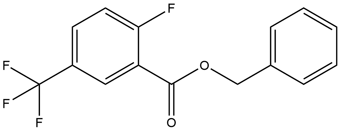 Phenylmethyl 2-fluoro-5-(trifluoromethyl)benzoate Structure