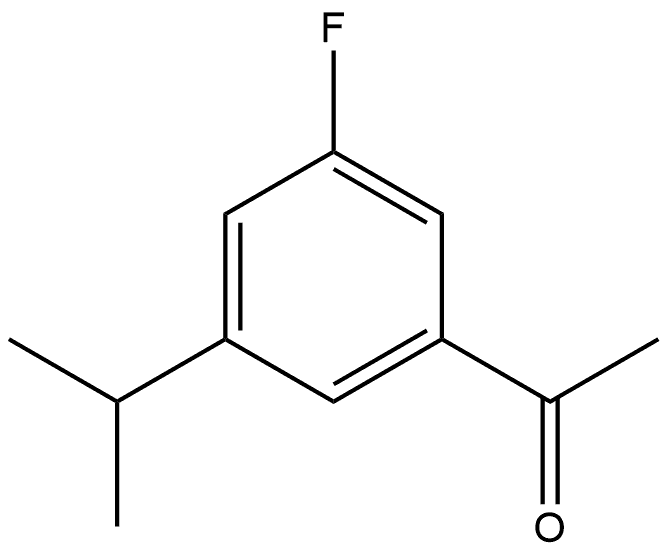 1-[3-Fluoro-5-(1-methylethyl)phenyl]ethanone Structure