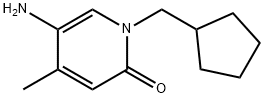 2(1H)-Pyridinone, 5-amino-1-(cyclopentylmethyl)-4-methyl- Structure