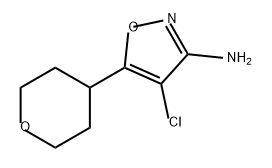 3-Isoxazolamine, 4-chloro-5-(tetrahydro-2H-pyran-4-yl)- Structure