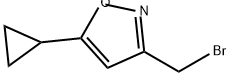 Isoxazole, 3-(bromomethyl)-5-cyclopropyl- 구조식 이미지