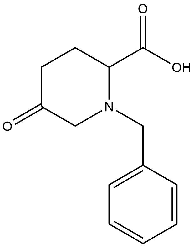 1-benzyl-5-oxopiperidine-2-carboxylic acid Structure