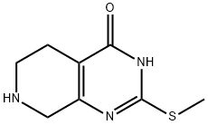 Pyrido[3,4-d]pyrimidin-4(3H)-one, 5,6,7,8-tetrahydro-2-(methylthio)- 구조식 이미지