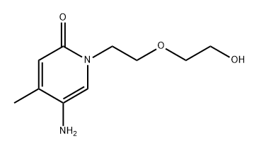 5-Amino-1-(2-(2-hydroxyethoxy)ethyl)-4-methylpyridin-2(1h)-one 구조식 이미지