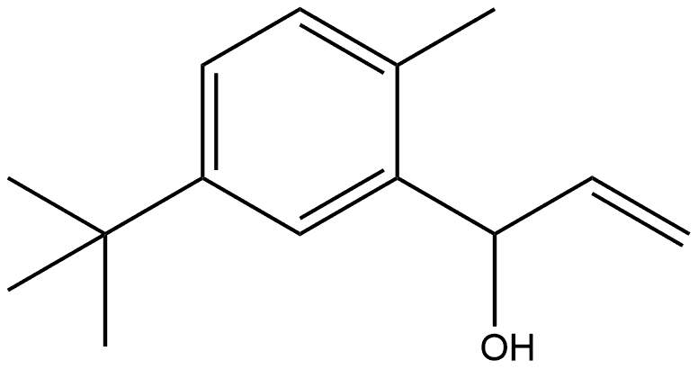 5-(1,1-Dimethylethyl)-α-ethenyl-2-methylbenzenemethanol Structure