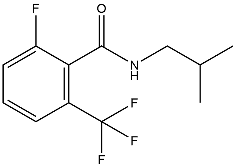 2-Fluoro-N-(2-methylpropyl)-6-(trifluoromethyl)benzamide Structure