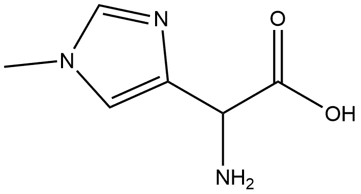 1H-Imidazole-4-acetic acid, α-amino-1-methyl- Structure