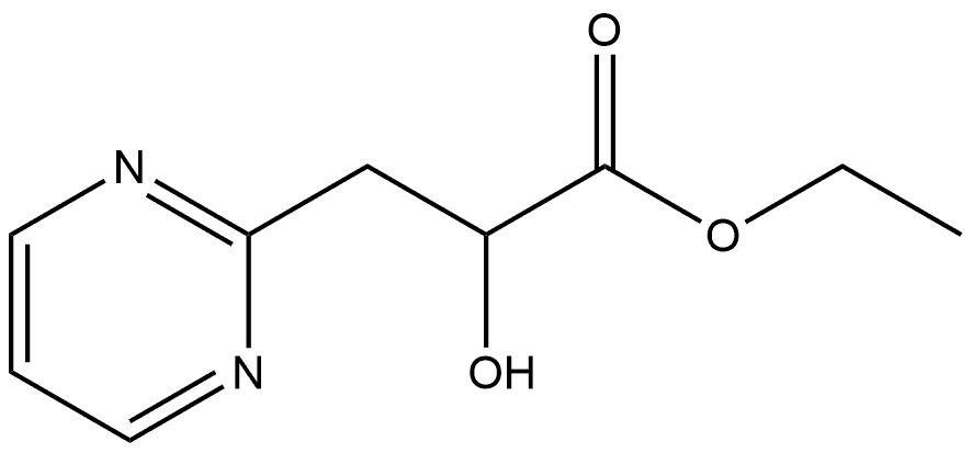 2-Pyrimidinepropanoic acid, α-hydroxy-, ethyl ester 구조식 이미지