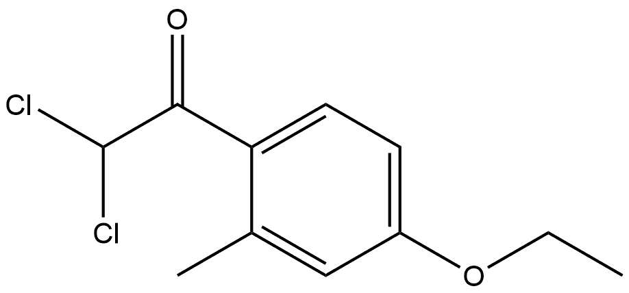 2,2-dichloro-1-(4-ethoxy-2-methylphenyl)ethanone Structure