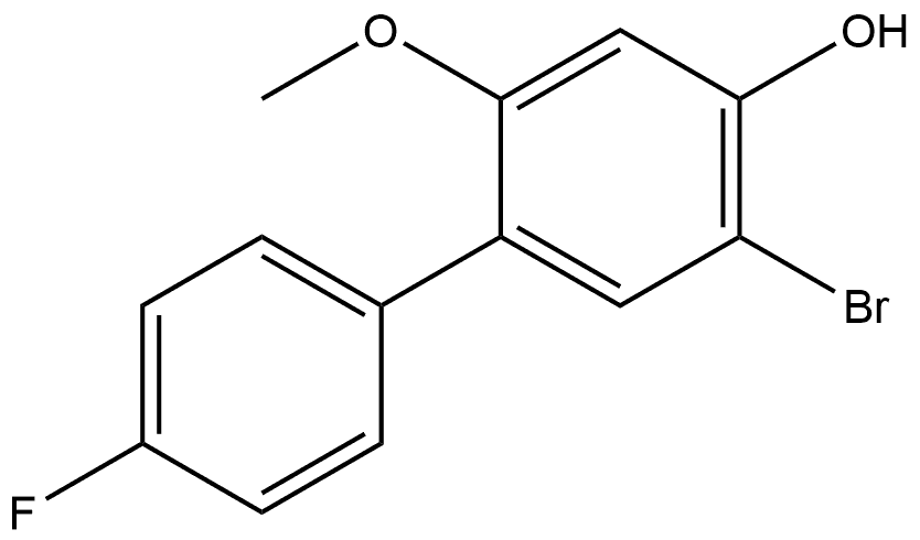5-Bromo-4'-fluoro-2-methoxy[1,1'-biphenyl]-4-ol Structure