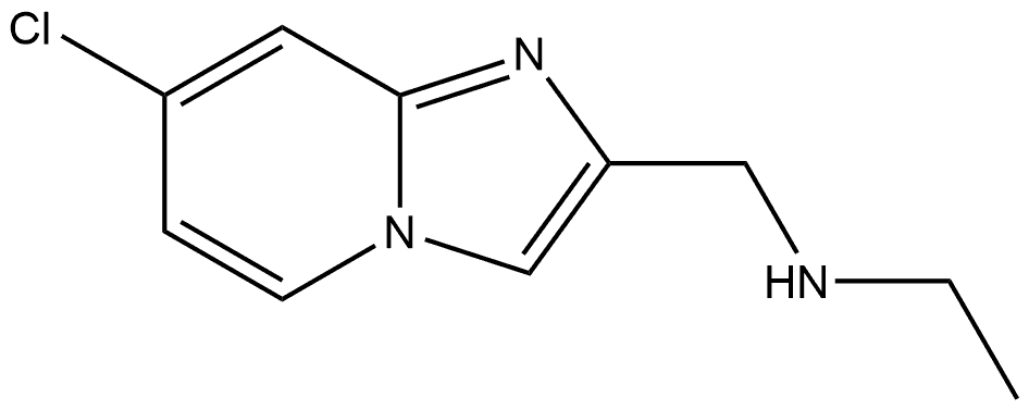 N-((7-chloroimidazo[1,2-a]pyridin-2-yl)methyl)ethanamine Structure