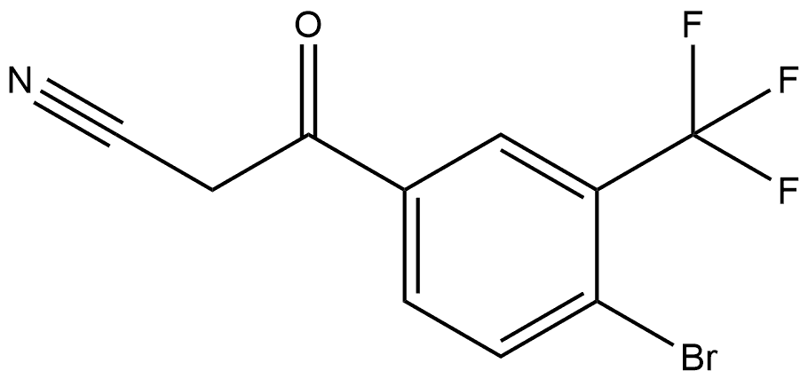 4-Bromo-3-(trifluoromethyl)benzoylacetonitrile Structure