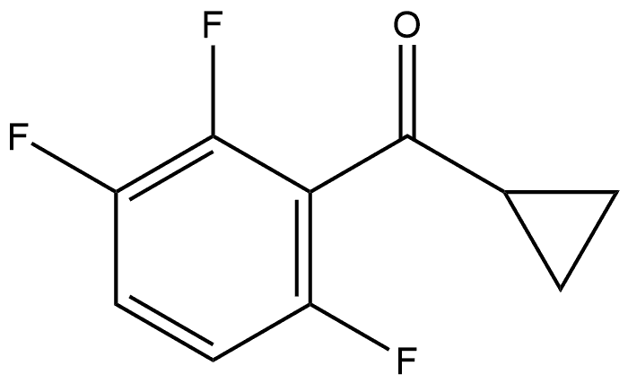 Cyclopropyl(2,3,6-trifluorophenyl)methanone Structure