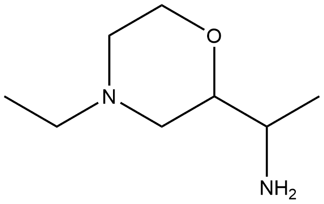2-Morpholinemethanamine,4-ethyl-α-methyl- 구조식 이미지