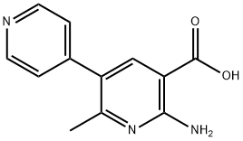 [3,4'-Bipyridine]-5-carboxylic acid, 6-amino-2-methyl- Structure