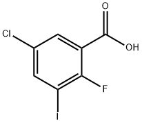 5-Chloro-2-fluoro-3-iodobnzoic acid Structure