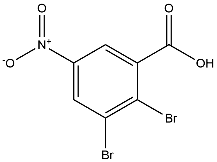 2,3-Dibromo-5-nitro-benzoic acid Structure