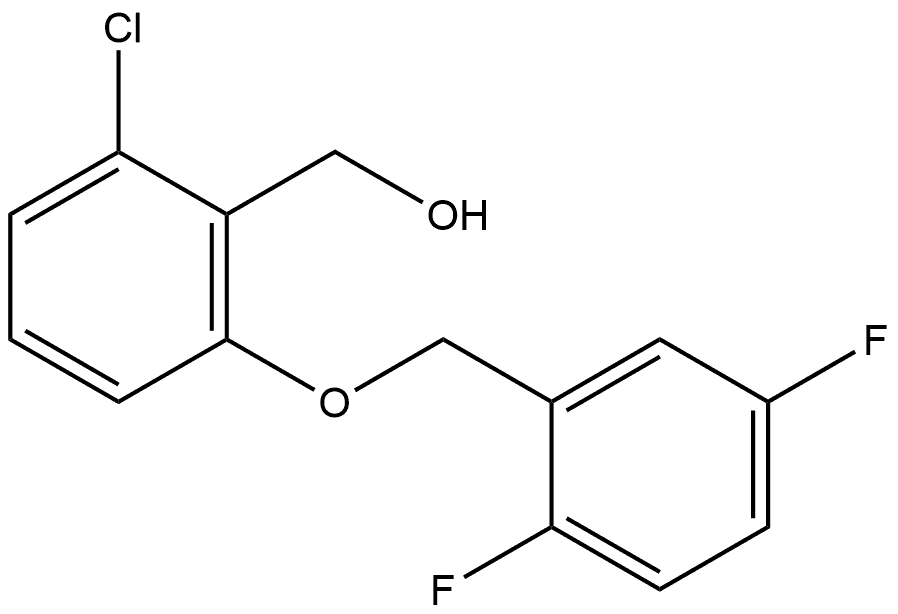 2-Chloro-6-[(2,5-difluorophenyl)methoxy]benzenemethanol Structure