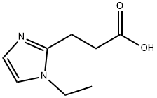 1H-Imidazole-2-propanoic acid, 1-ethyl- Structure