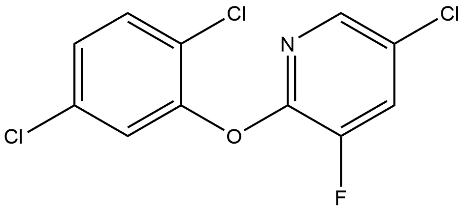 5-Chloro-2-(2,5-dichlorophenoxy)-3-fluoropyridine Structure