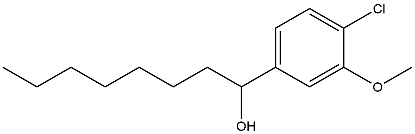 4-Chloro-α-heptyl-3-methoxybenzenemethanol Structure