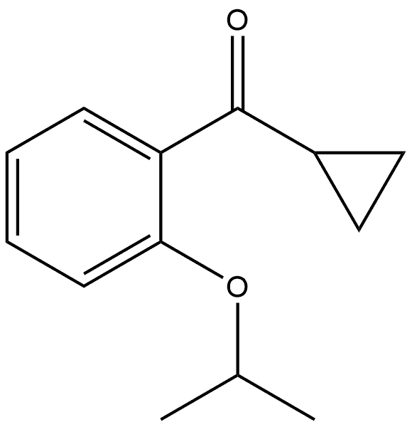 Cyclopropyl[2-(1-methylethoxy)phenyl]methanone Structure