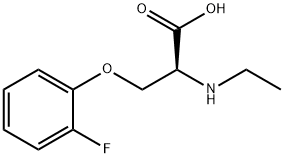 N-ethyl-O-(2-fluorophenyl)-L-serine Structure