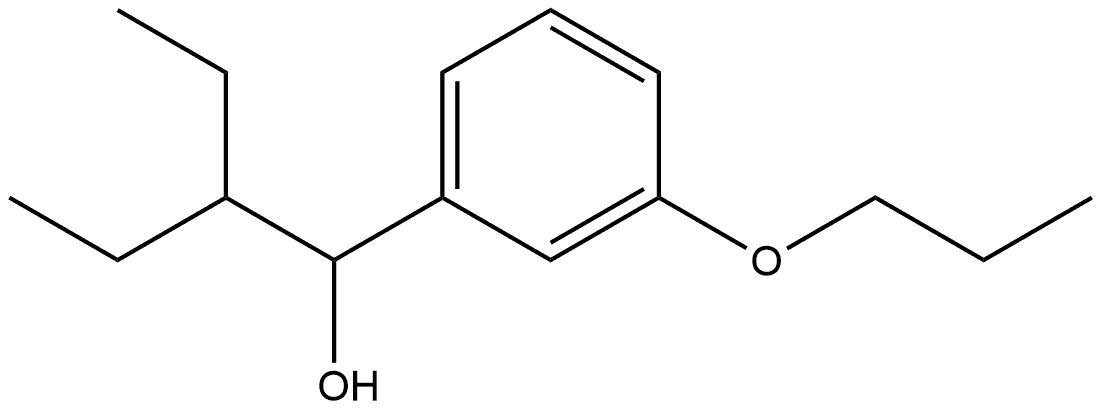 α-(1-Ethylpropyl)-3-propoxybenzenemethanol Structure