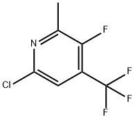 6-Chloro-3-fluoro-2-methyl-4-(trifluoromethyl)pyridine Structure