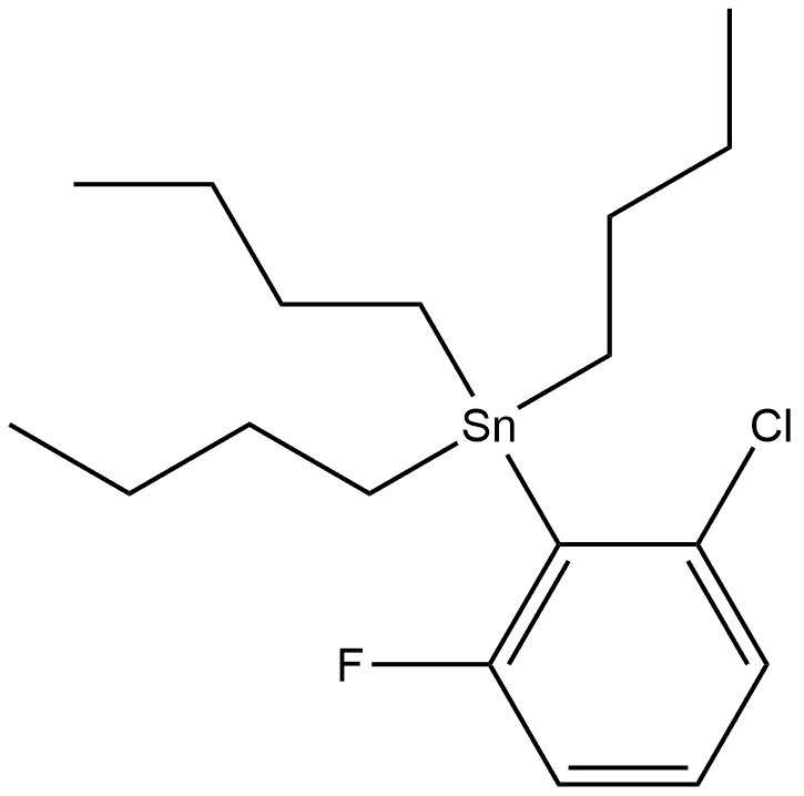 Tributyl(2-chloro-6-fluorophenyl)stannane Structure