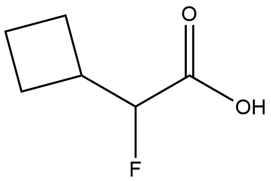 2-cyclobutyl-2-fluoroacetic acid Structure