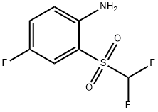 2-(difluoromethylsulphonyl)-4-fluoroaniline Structure