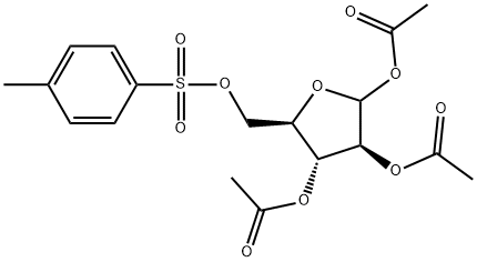 D-Arabinofuranose, 1,2,3-triacetate 5-(4-methylbenzenesulfonate) Structure