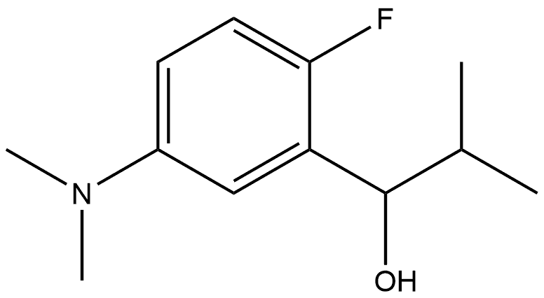 5-(Dimethylamino)-2-fluoro-α-(1-methylethyl)benzenemethanol Structure