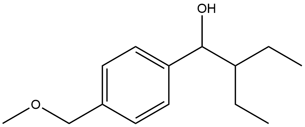 α-(1-Ethylpropyl)-4-(methoxymethyl)benzenemethanol Structure