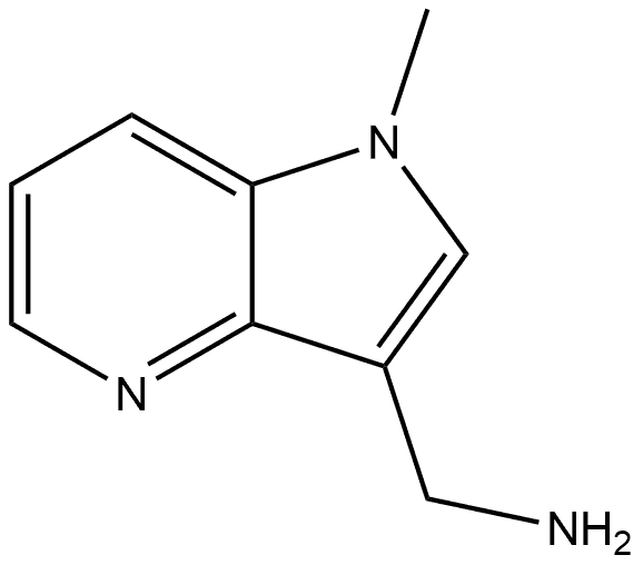 1-Methyl-1H-pyrrolo[3,2-b]pyridine-3-methanamine 구조식 이미지