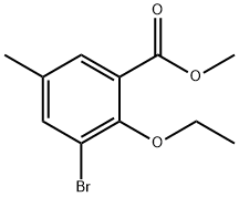 Methyl 3-bromo-2-ethoxy-5-methylbenzoate Structure