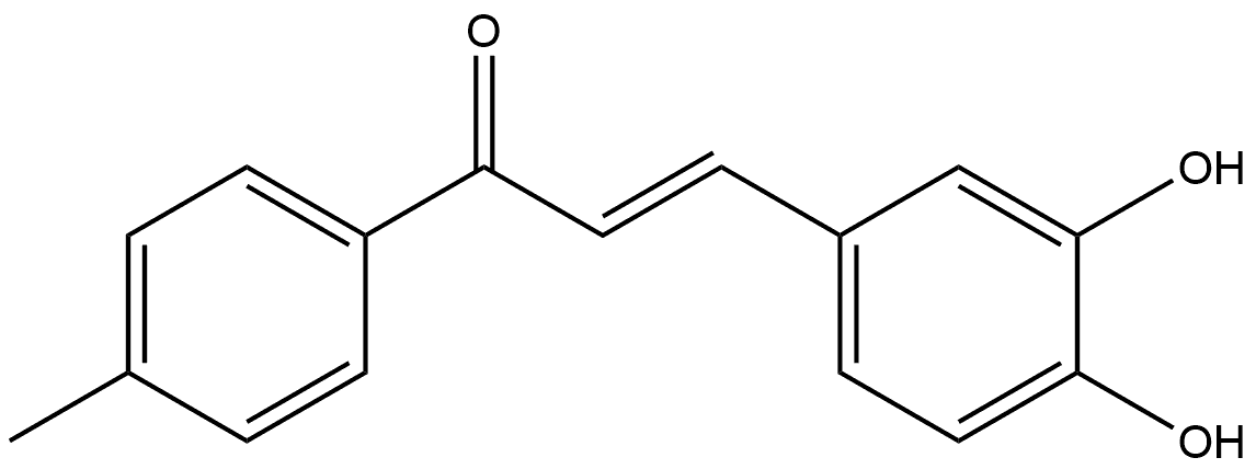 (2E)-3-(3,4-Dihydroxyphenyl)-1-(4-methylphenyl)-2-propen-1-one Structure