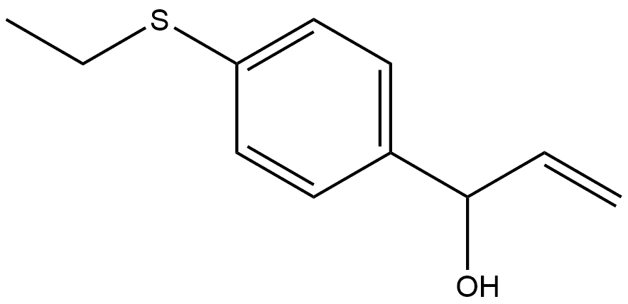 α-Ethenyl-4-(ethylthio)benzenemethanol Structure
