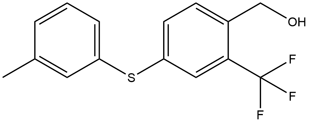 4-[(3-Methylphenyl)thio]-2-(trifluoromethyl)benzenemethanol Structure