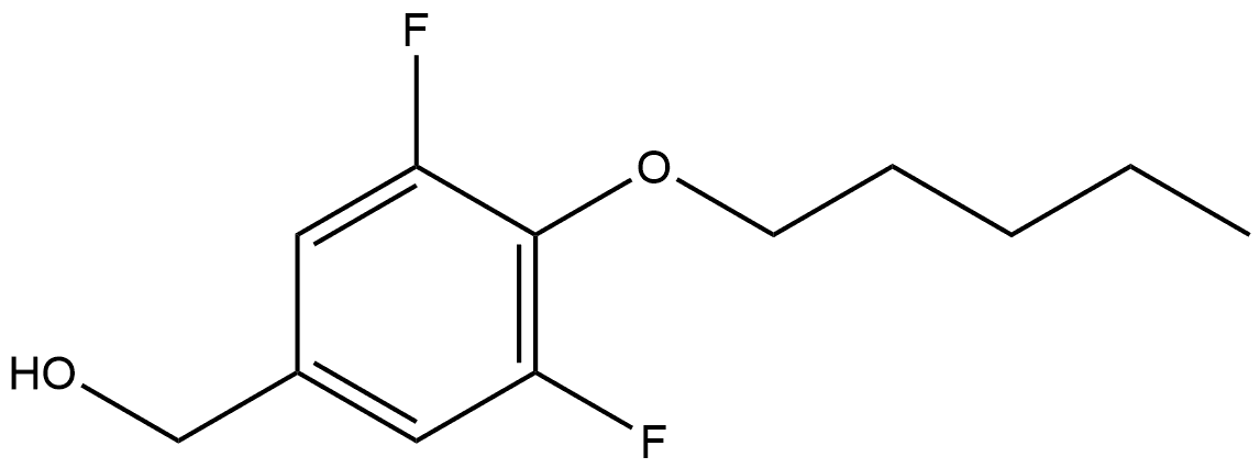 3,5-Difluoro-4-(pentyloxy)benzenemethanol Structure