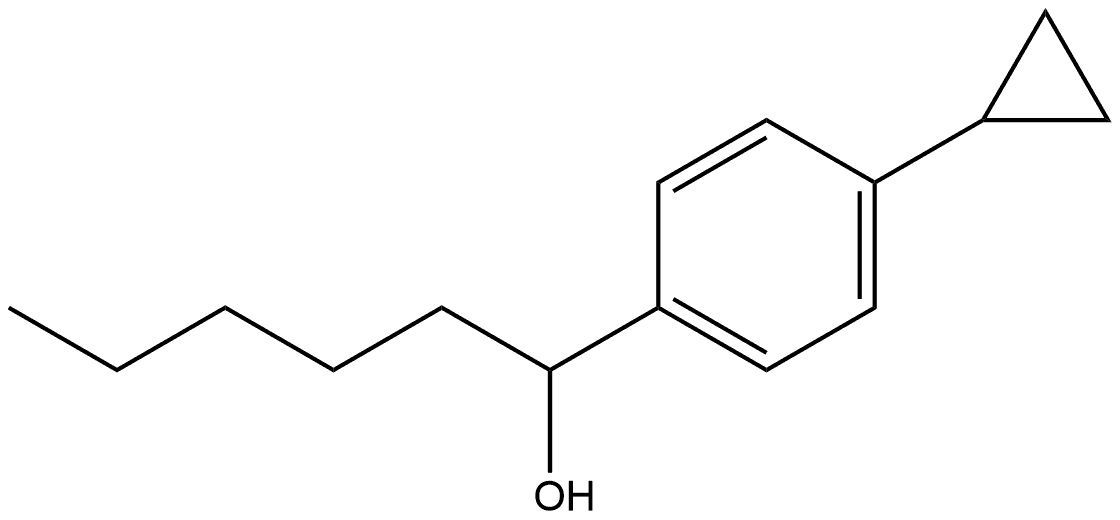 4-Cyclopropyl-α-pentylbenzenemethanol Structure